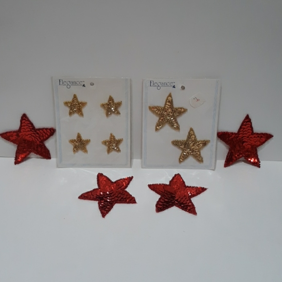 Sequin Star Applique Lot - Picture 1 of 6